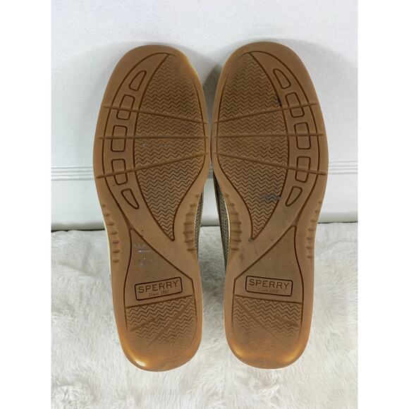 Sperry Top Sider Angelfish Gold Sparkle Boat Shoes Women’s Size 8 - Picture 6 of 8